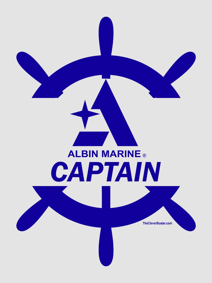 Albin Captain - T-Shirt - Light Shirt w/Blue Logo product image (2)