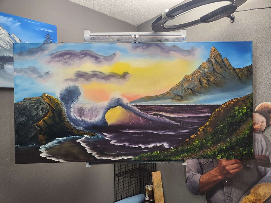 The Golden Hour (Original) 24x48 Canvas product image (2)