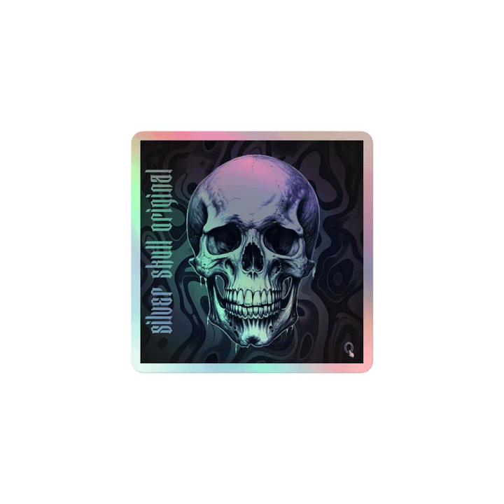 Silver Skull Member Sticker product image (1)