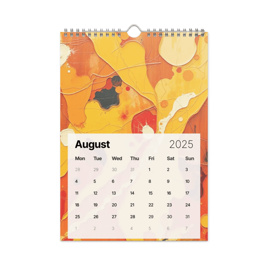 ART ABSTRACT WALL CALENDAR 2025 product image (2)