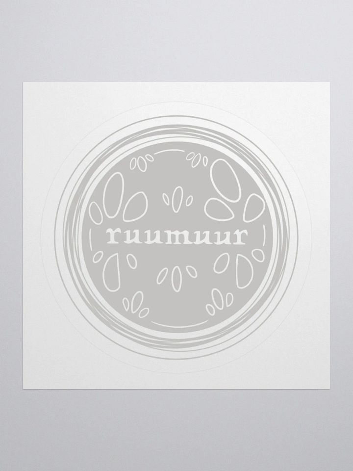 Ruumuur "Timeless" Sticker Logo - Off White product image (1)
