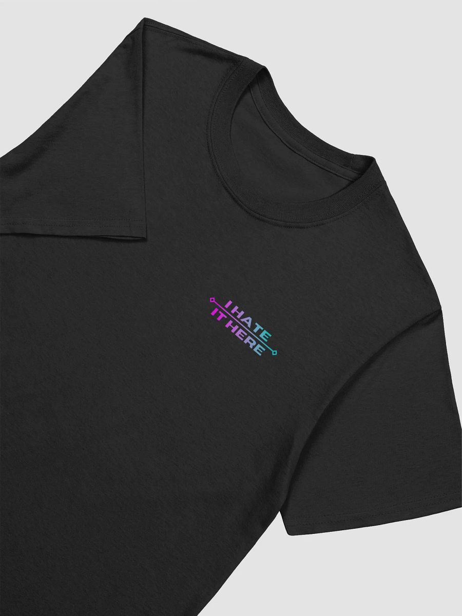 I Hate It Here Gildan Tee with pink & blue text product image (2)