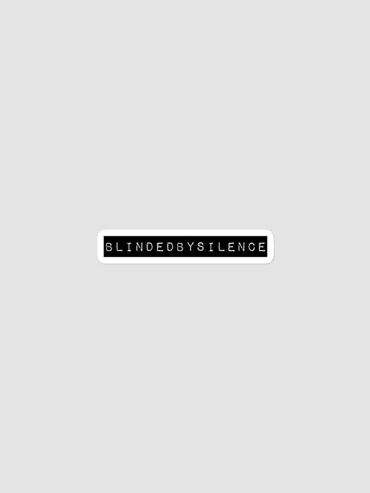 BlindedBySilence Sticker product image (1)
