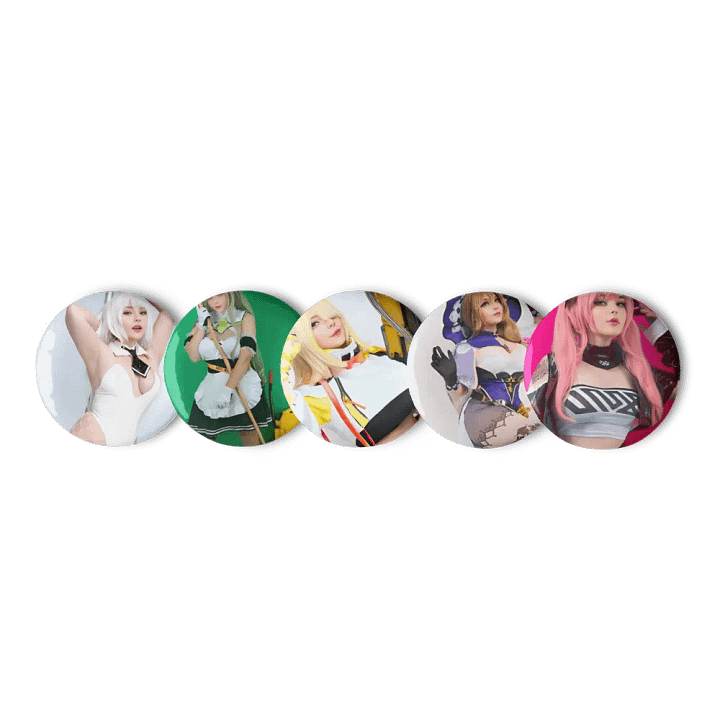 JuicyJinxs Cosplay Pin Set – Iconic Anime Characters product image (1)