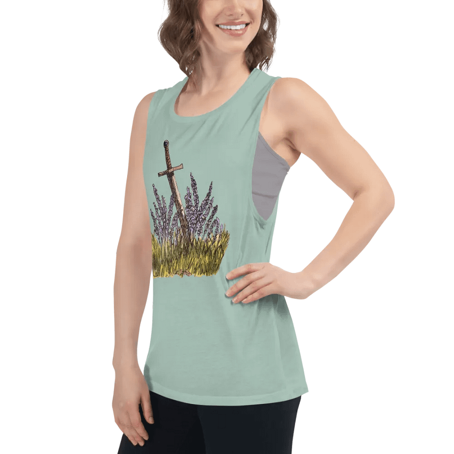 Lavender & Sword print Tanktop product image (7)