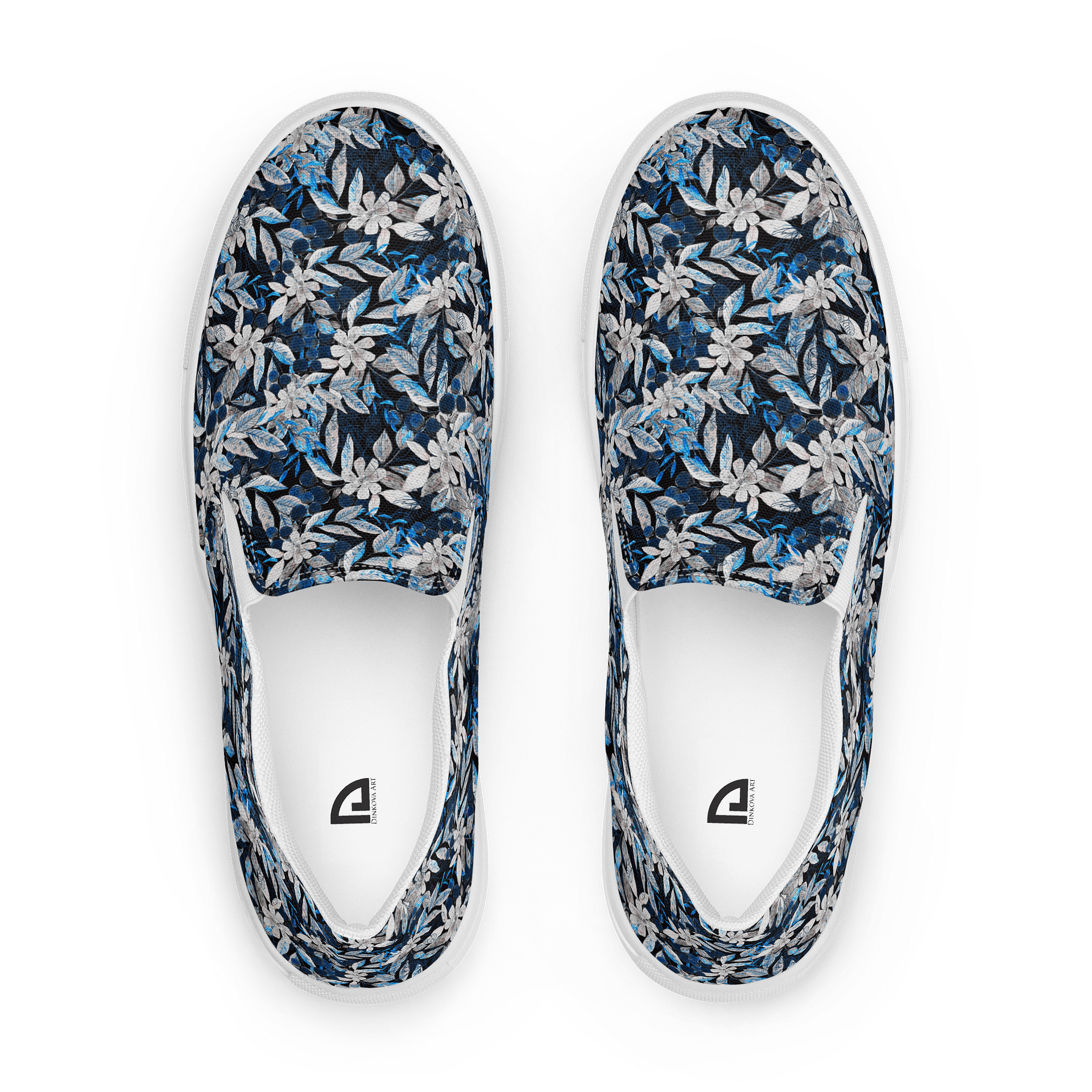 Blue White Garden Canvas Shoes product image (1)