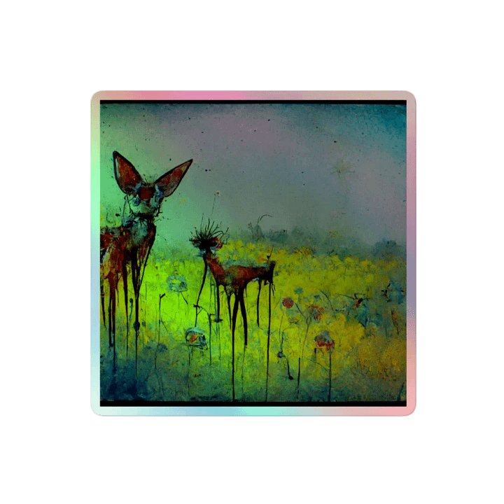 Dreamy Deer Holographic Sticker Sheet product image (2)
