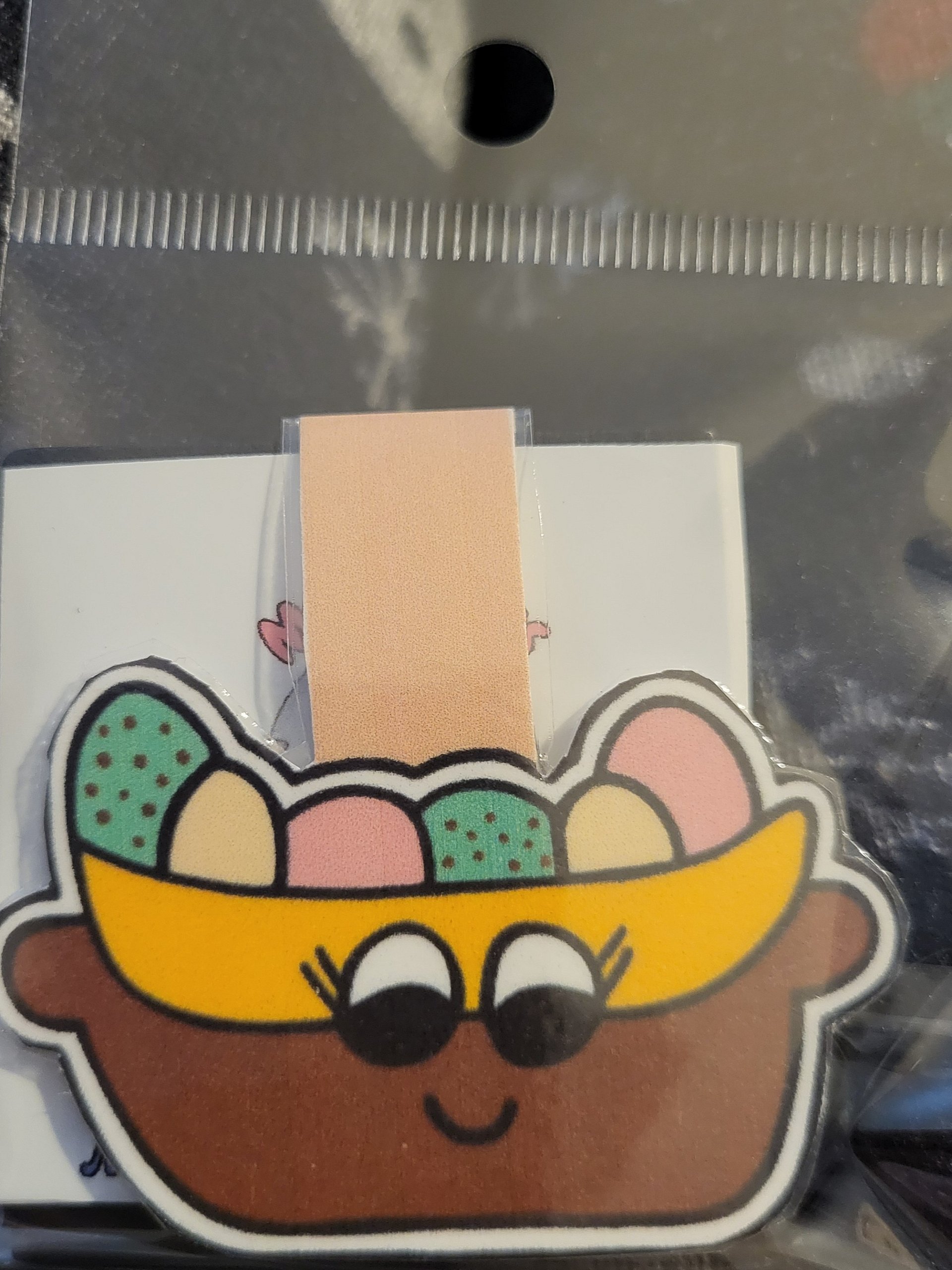 Cute Cartoon Banana Split Sundae Character Magnetic Laminated Bookmark for Foodies product image (1)