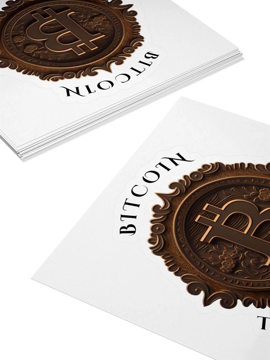 Bitcoin The New Standard Kiss Cut Stickers product image (4)