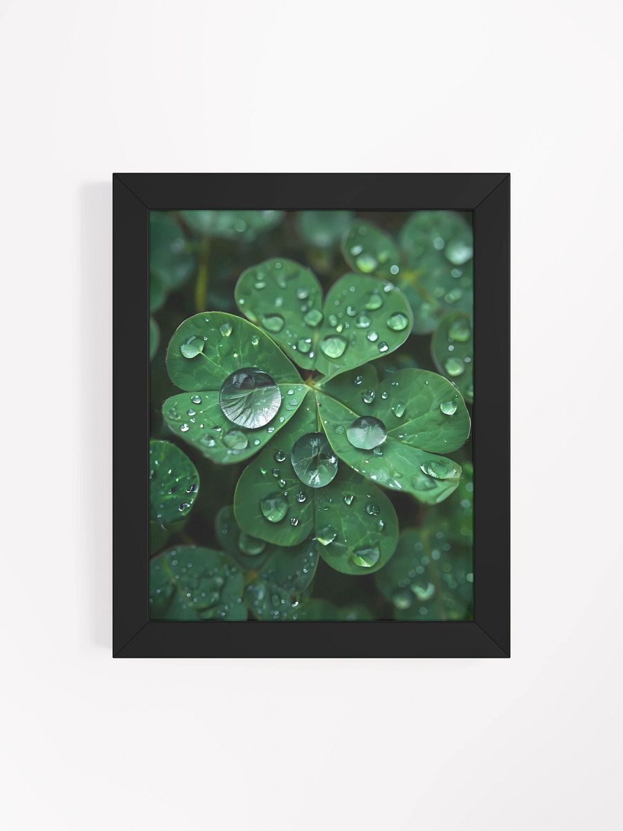 Dew-Kissed Clover Framed Poster product image (5)