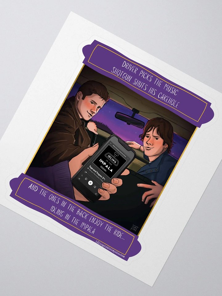 Backseat Sticker - Tags and Tropes product image (2)