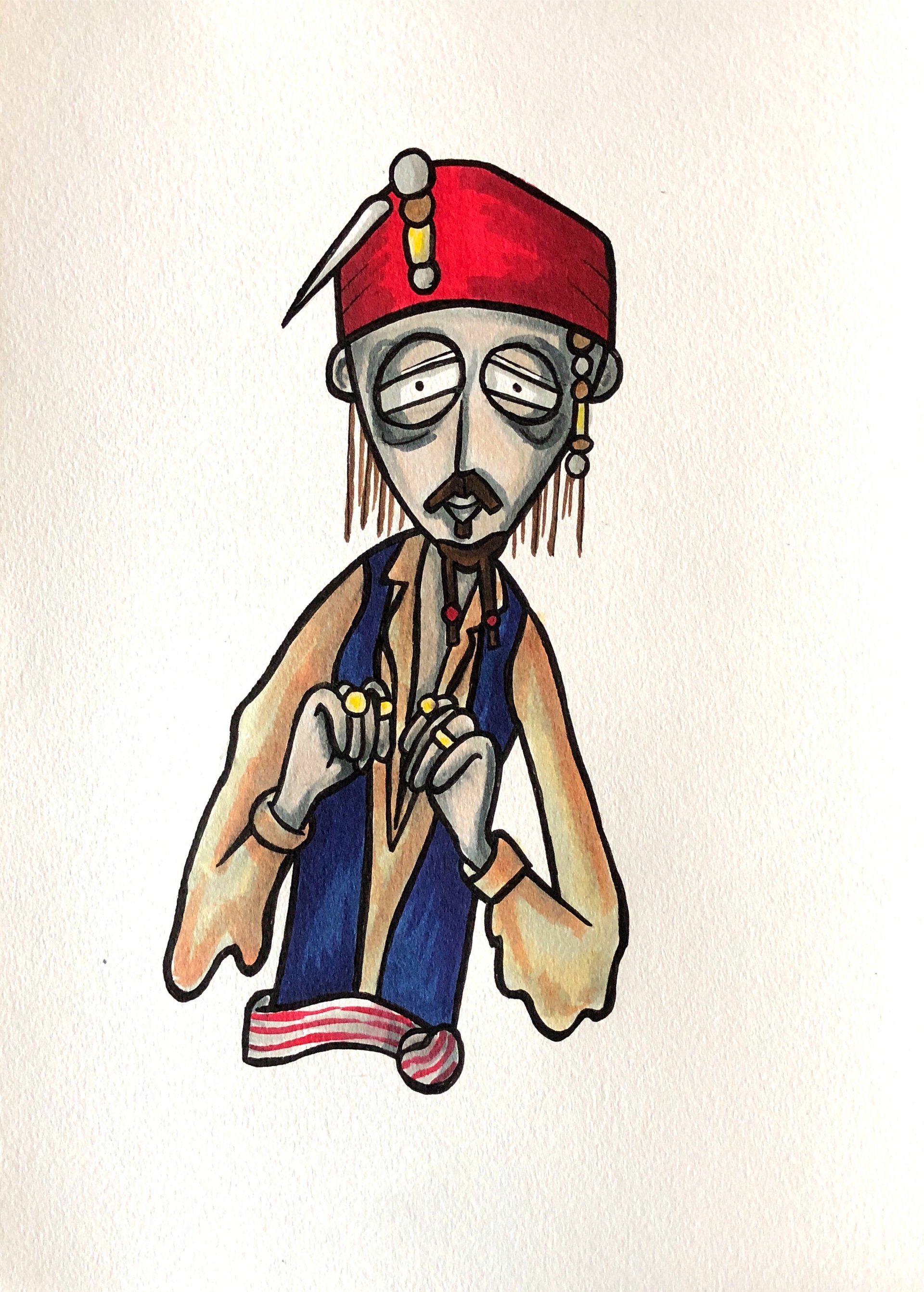 Pirate 3 Original Drawing product image (1)