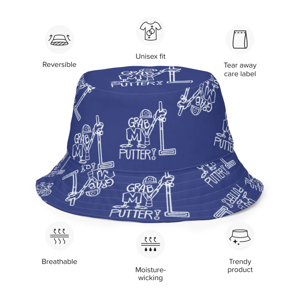 Grab My Putter Reversible Bucket Hat: Large Logo product image (8)
