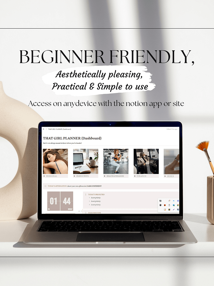 Ultimate That Girl | All in One Dream Life Digital Planner | Notion Template product image (2)