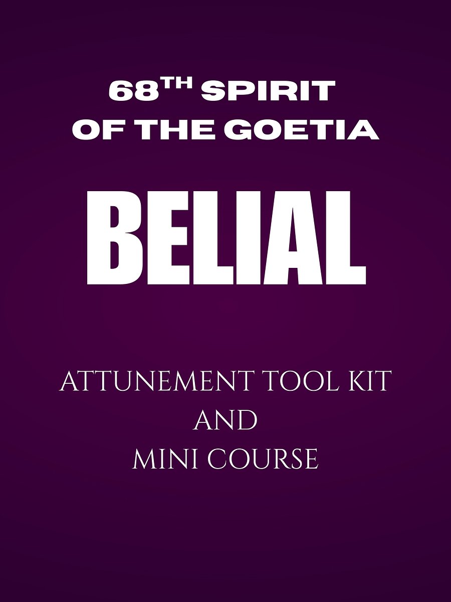Belial Spirit Attunement Tool Kit and Mini Course by O. December Derry product image (1)