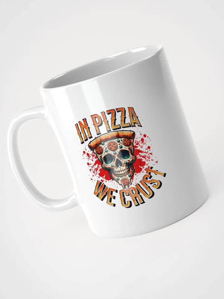 In Pizza We Crust Pepperoni Skull Mug product image (2)