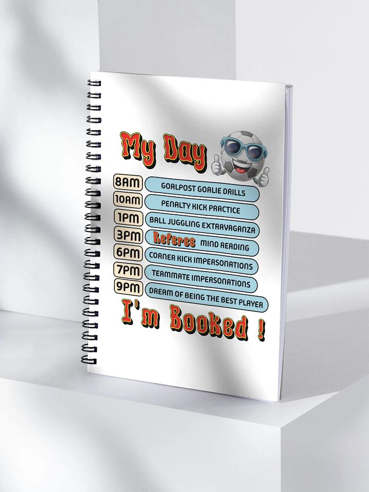 My Day Soccer Ball Spiral Notebook product image (1)
