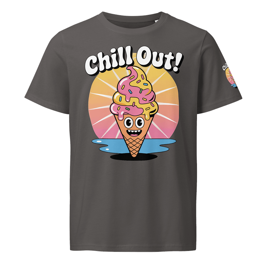 Chill Out! Smiling Ice Cream Cone Unisex Tee product image (3)
