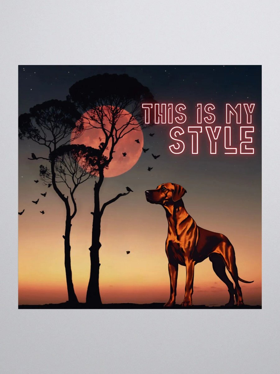 Moonlit Rhodesian Ridgeback Serenade Stickers product image (4)