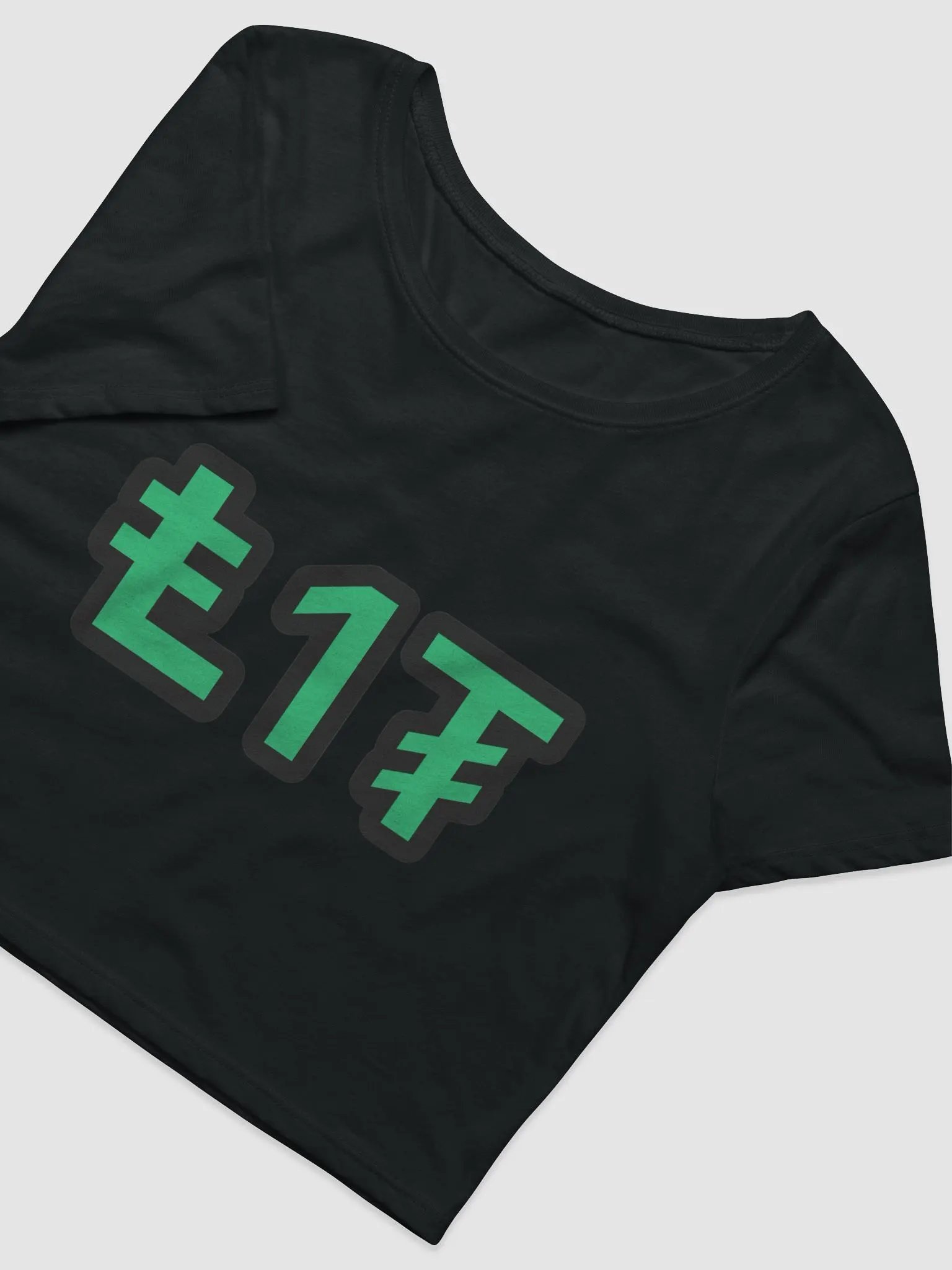 LIT Women's Crop Tee Green product image (5)