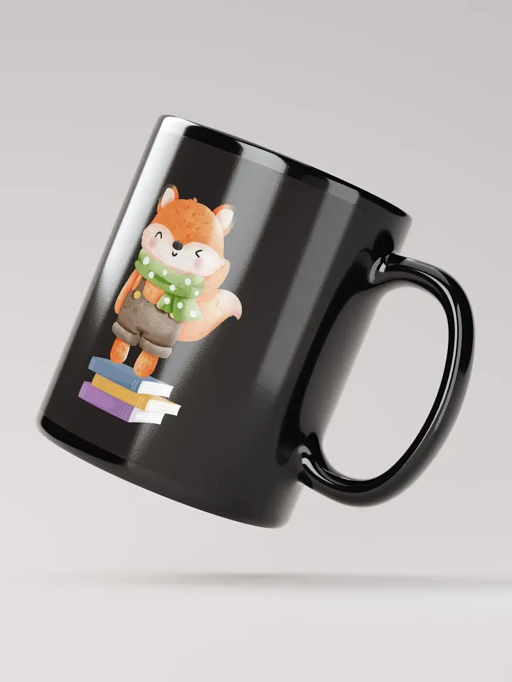 Studious Peach | Black Glossy Mug product image (2)