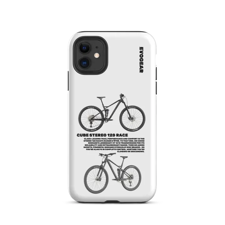 White Stereo 120 Race iPhone Case product image (2)