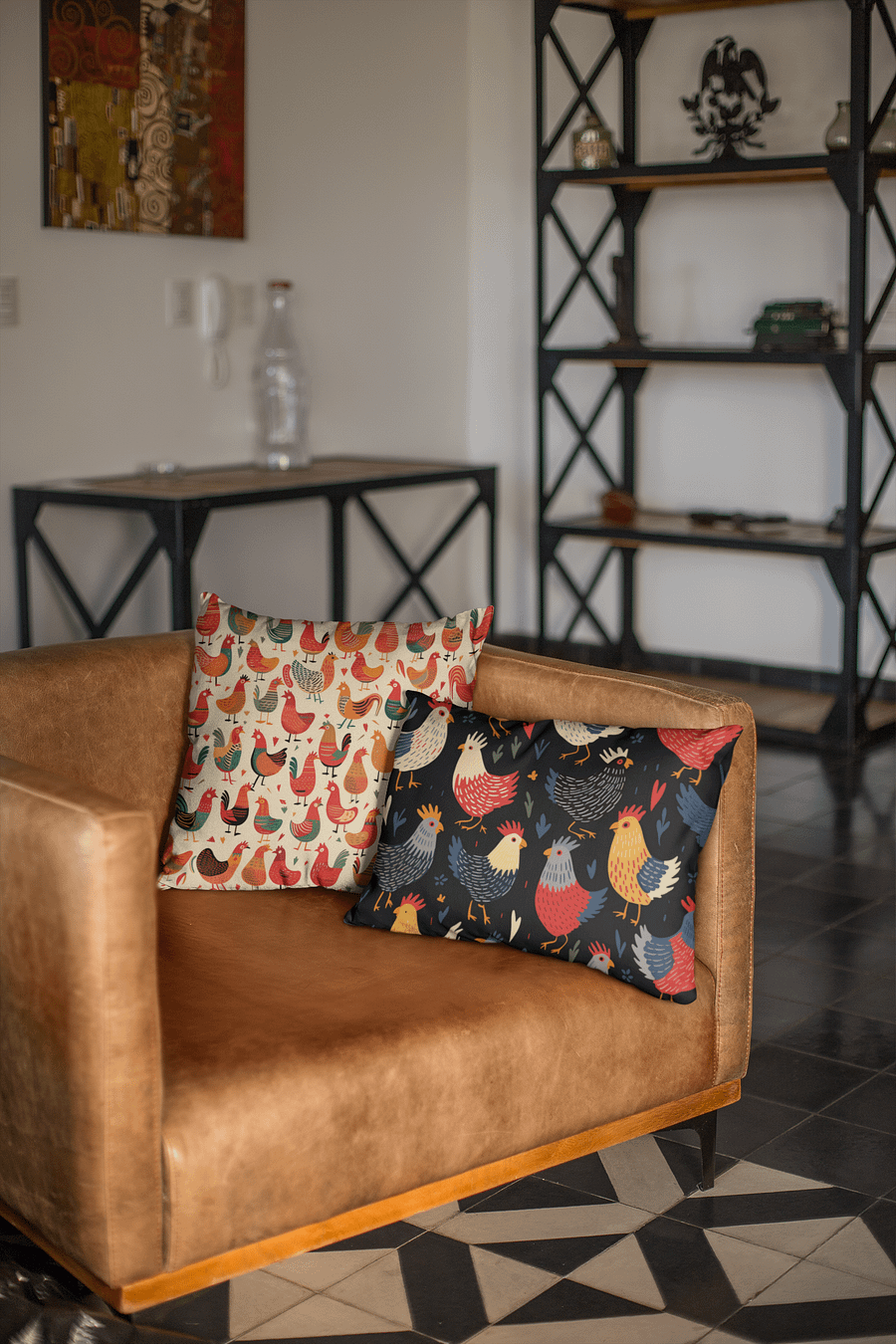 Rustic Chicken Pillow - Duo Design product image (10)