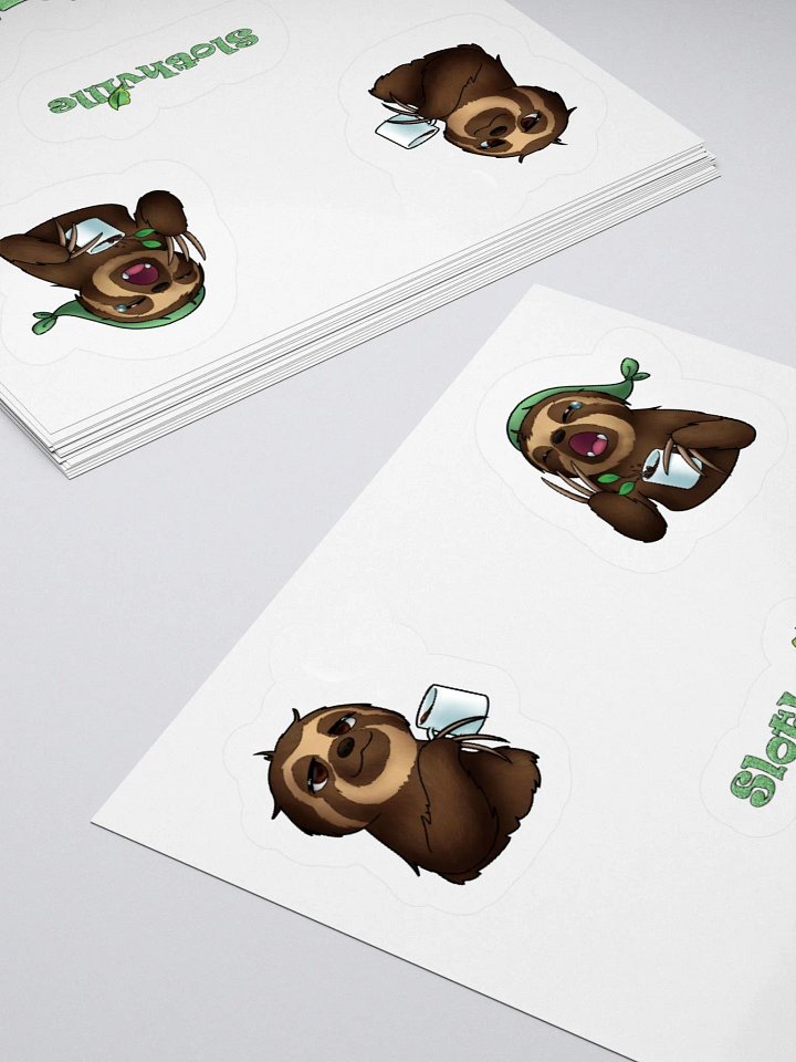 Sip & Relax Slothville Stickers product image (7)