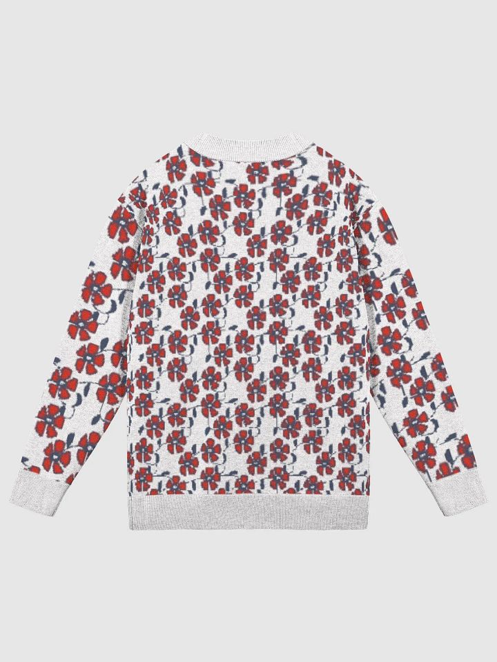 Red Flowers Blue Vines Cardigan product image (9)