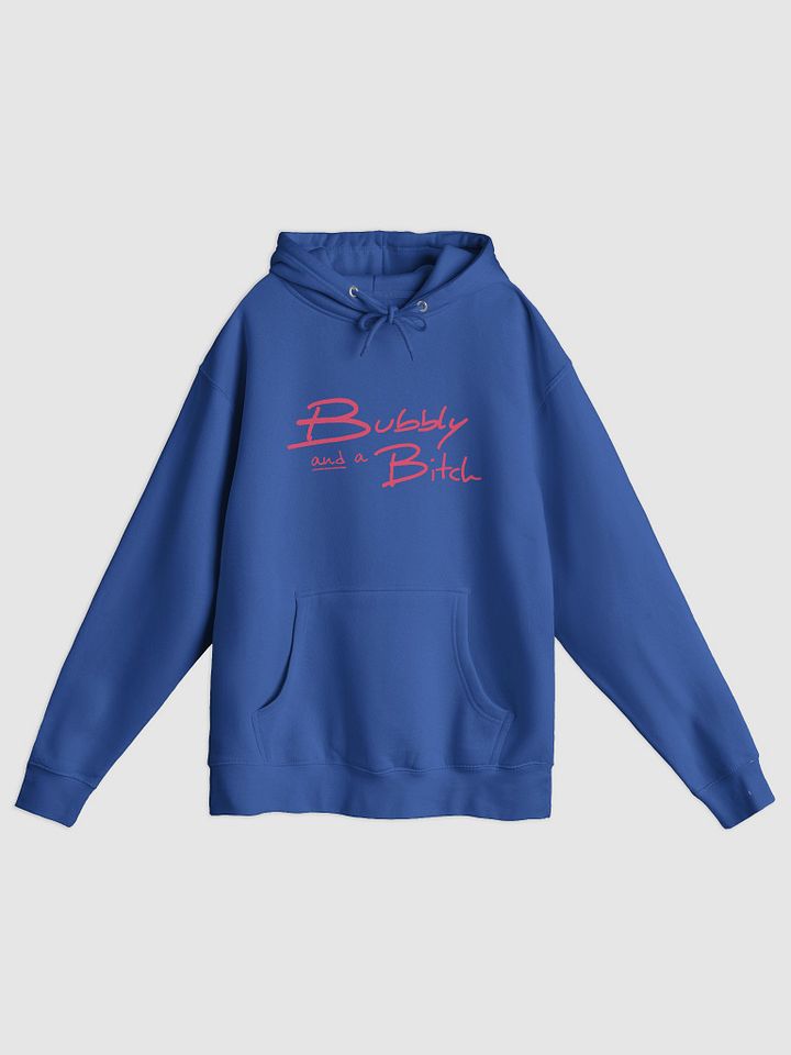 Bubbly and a B*tch (fuchsia design) printed premium pullover hoodie product image (11)