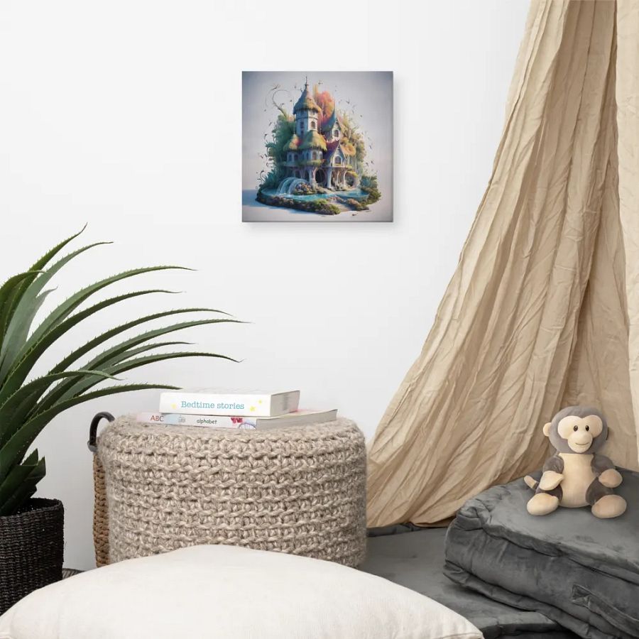 Watercolour Fairy House Art - v5 product image (7)