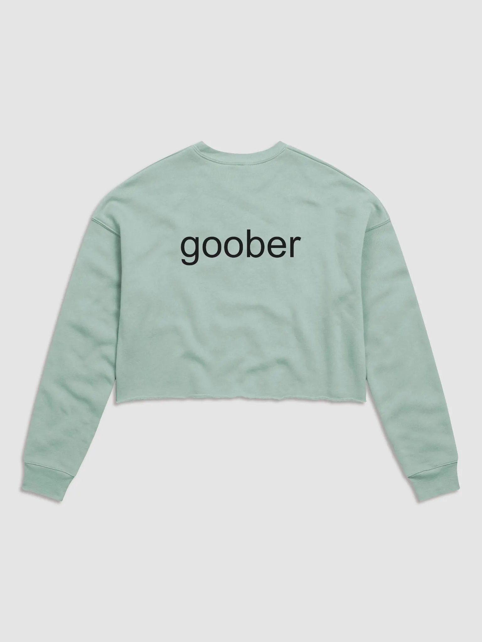 Goober (Black Text) Embroidered Crop Top Sweater product image (14)