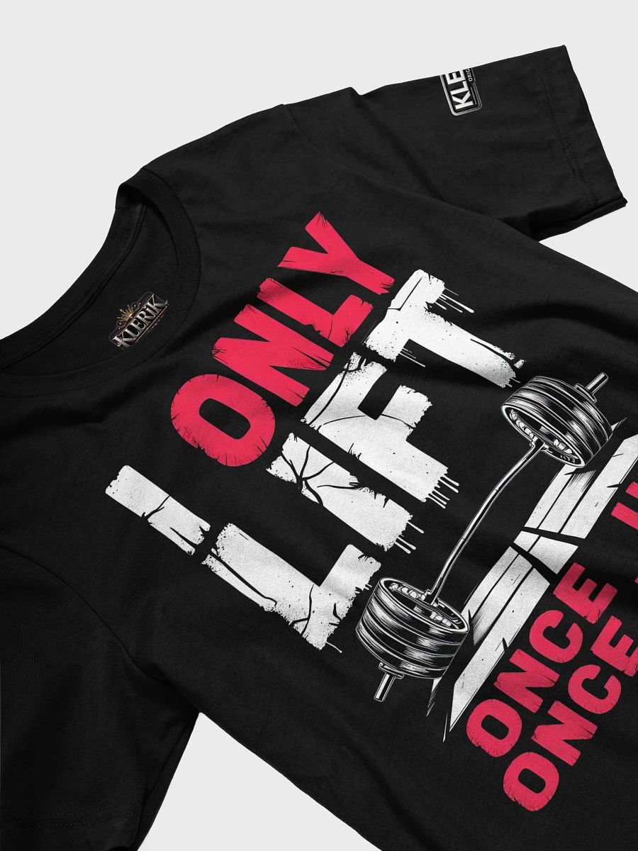 KLERIK Original Logo T-Shirt - I ONLY LIFT ONCE UP,ONCE DOWN product image (27)