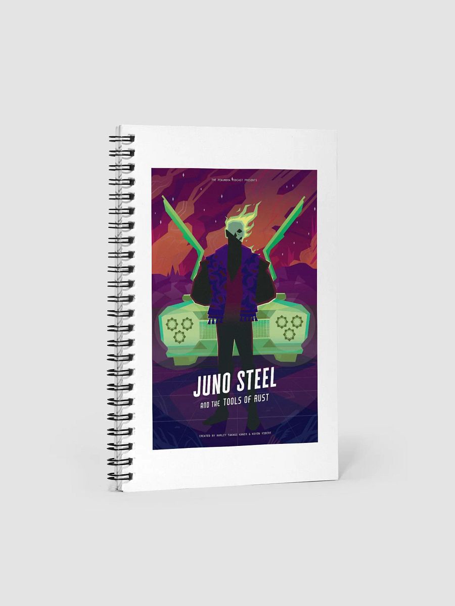 Juno Steel and the Tools of Rust Spiral Notebook product image (1)