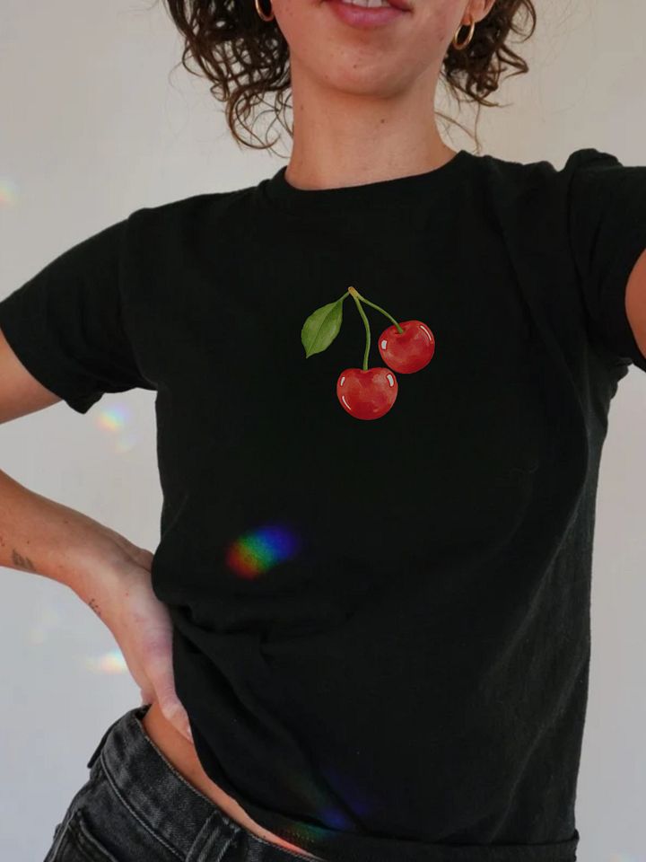 Cheeky Cherry Baby Tee product image (1)