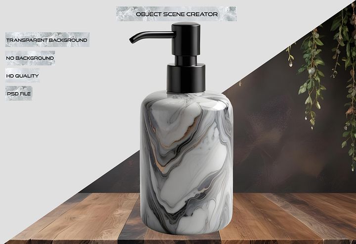 Marble Eternal – Soap Dispenser Marble Design PNG product image (2)