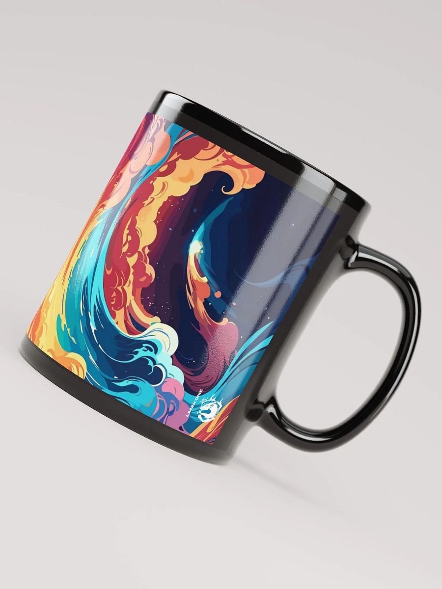Energizing Swirls Black Glossy Mug product image (5)