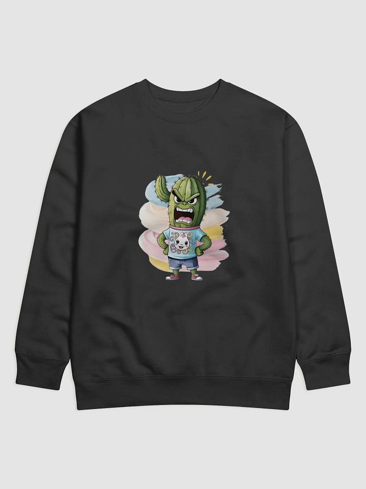 Spiky Cactus Cartoon Premium Sweatshirt product image (3)
