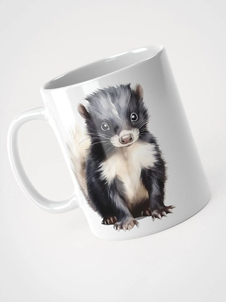 Cute Baby Watercolor Skunk Mug product image (2)