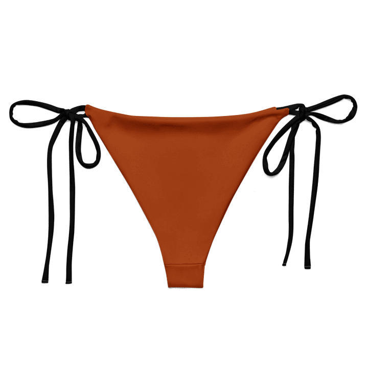 Low Rise Cheeky String Bikini Bottoms, Light Brown product image (2)