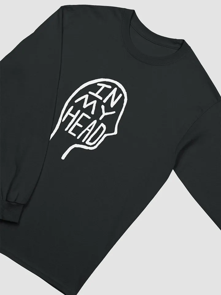 In My Head (white design) printed cotton long sleeve product image (1)