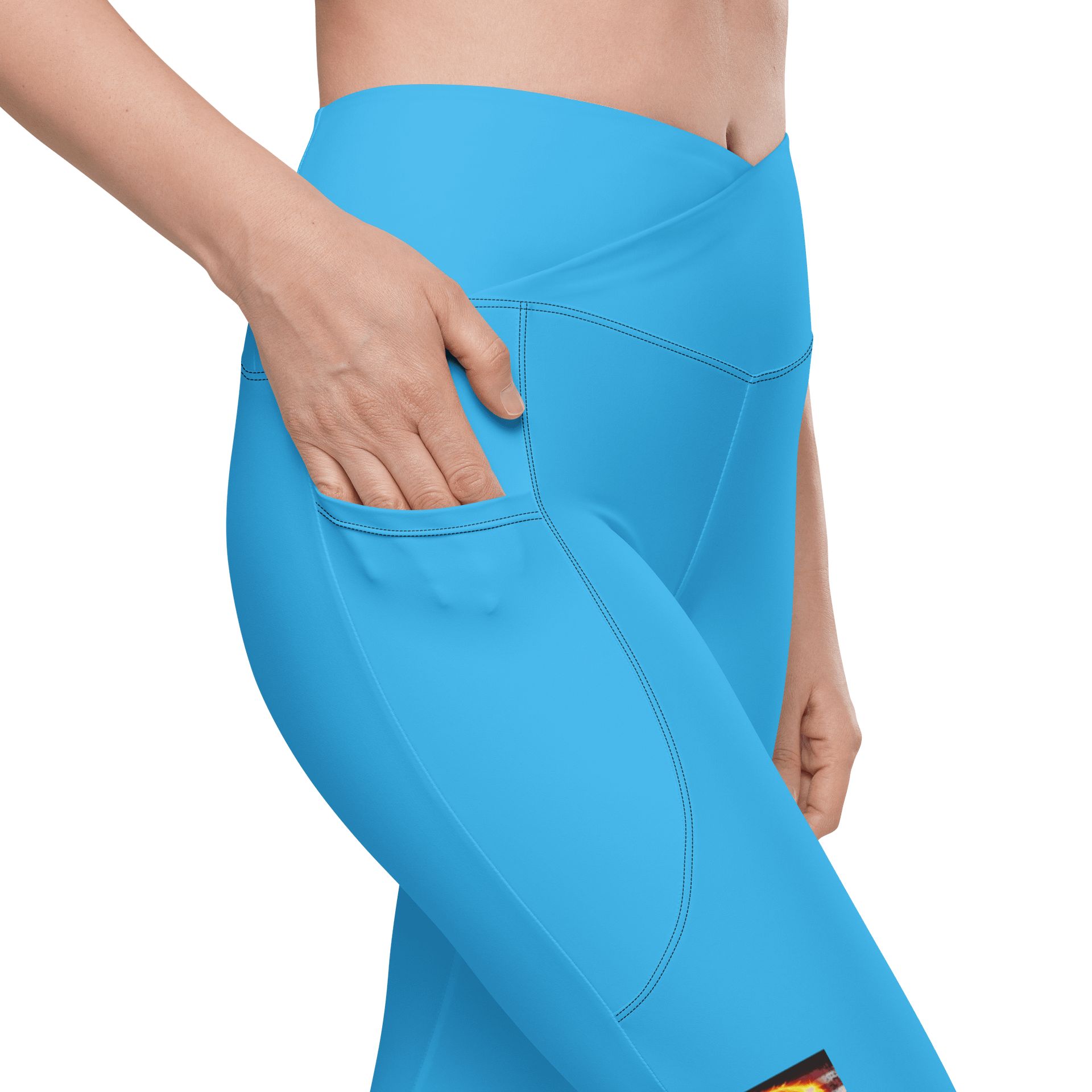 Leggings w pockets small logo product image (9)
