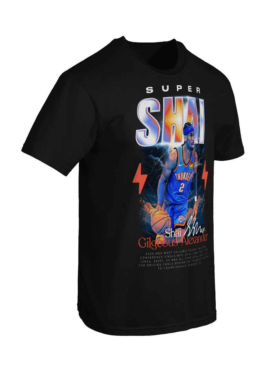 Shai Gilgeous-Alexander MVP 2025 Graphic Tee – SGA Western Finals MVP Shirt product image (4)