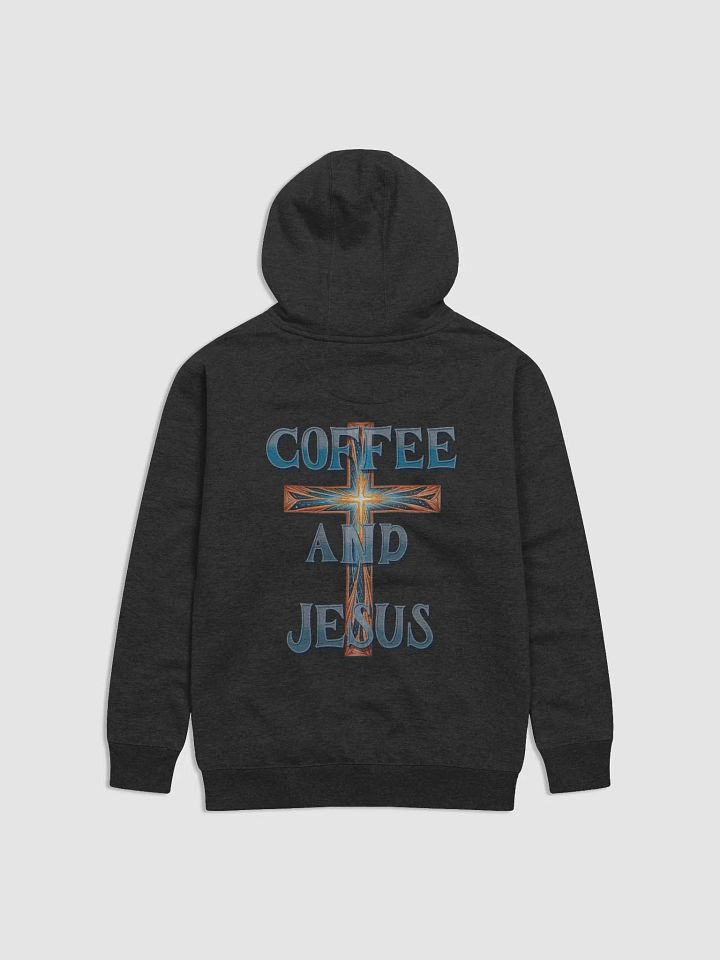 COFFEE AND JESUS CROSS HOODIE product image (1)