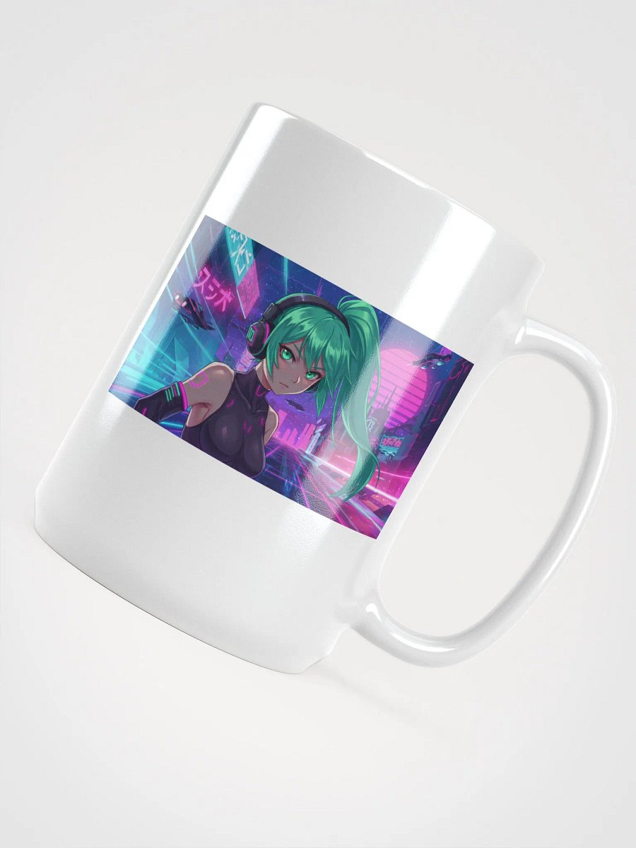 Emerald Harmony - Synthwave Mug ☕🌌🎶 product image (4)
