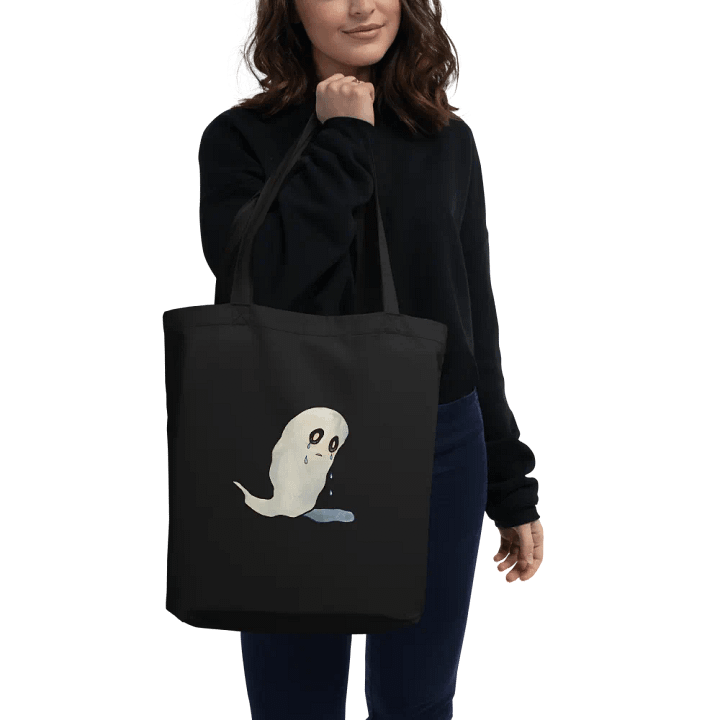 sad ghost eco bag product image (2)
