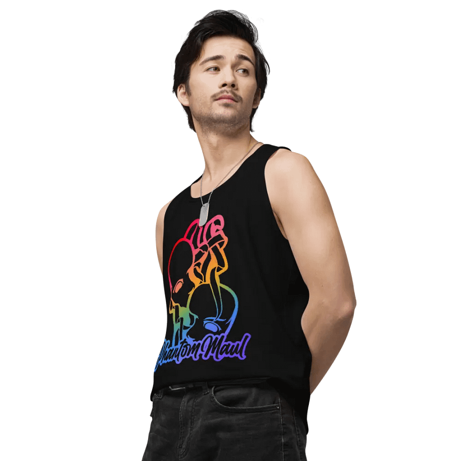 Rainbow Big Logo Men's Tank Top product image (13)
