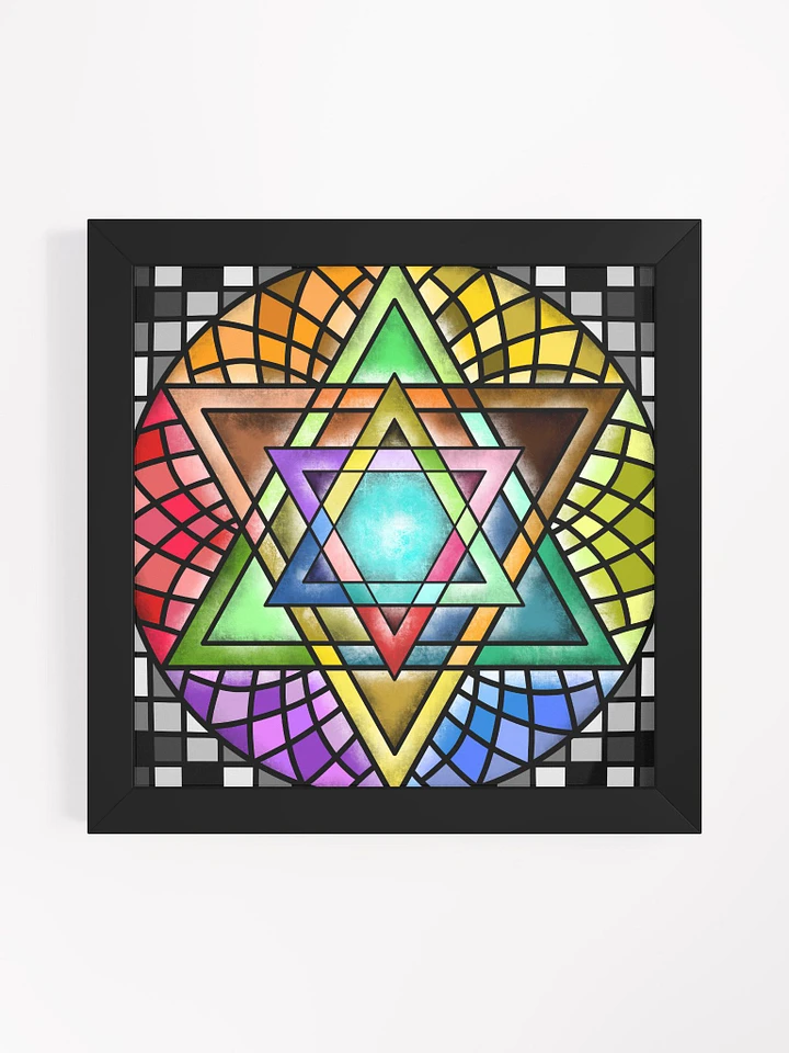 Stained Glass Star of David Framed Print product image (15)