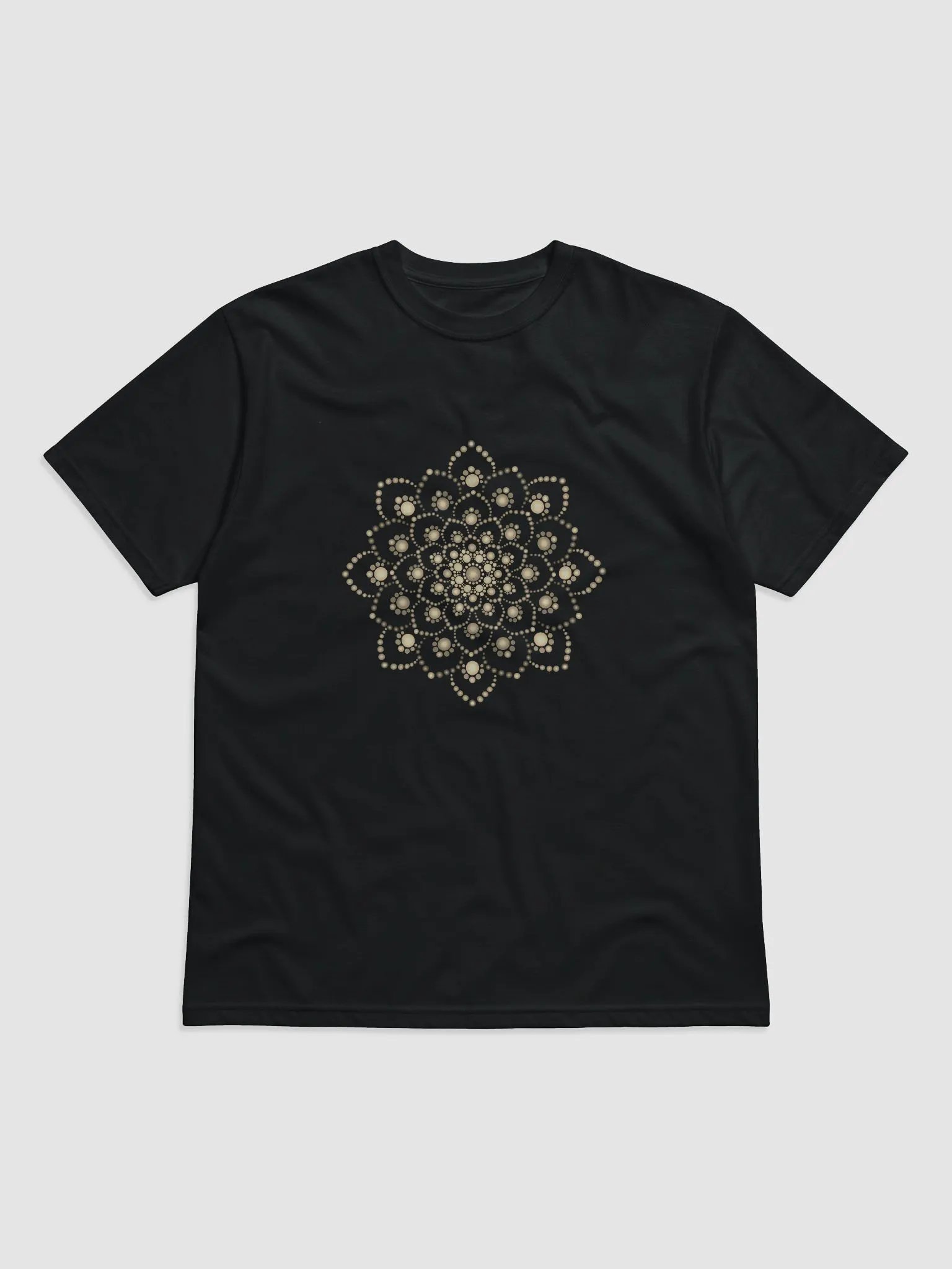 Golden-Brown Mandala Unisex Organic T-Shirt product image (1)