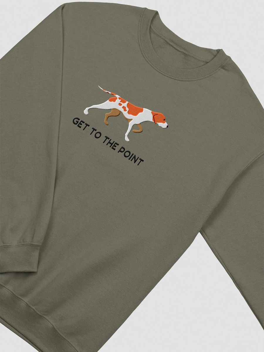Get to the Point Sweatshirt (Embroidered) of an English Pointer(Orange) product image (5)